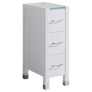 LessCare Style 3 - 12"W White Vanity Drawer Base Cabinet (LV3-DB12W)