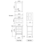 LessCare Vanity Cabinet Set White 23.5" LV6-24W