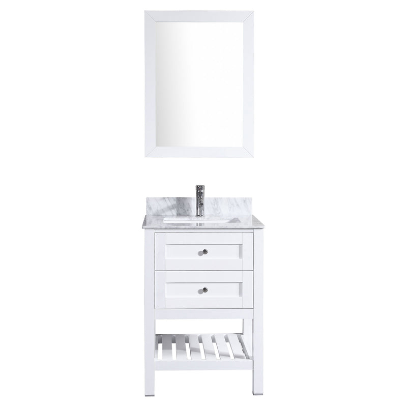 LessCare Vanity Cabinet Set White 23.5"W LV6-24W