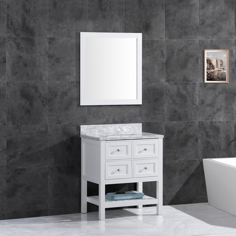 LessCare Vanity Cabinet Set White 35.5" LV6-36W