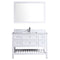 LessCare Vanity Cabinet Set White 47.5"W LV6-48W