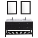 LessCare Vanity Cabinet Set Espresso 59"W LV6-60B