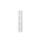 James Martin Milan 12" Storage Cabinet Small Glossy White 803-SC424-GW