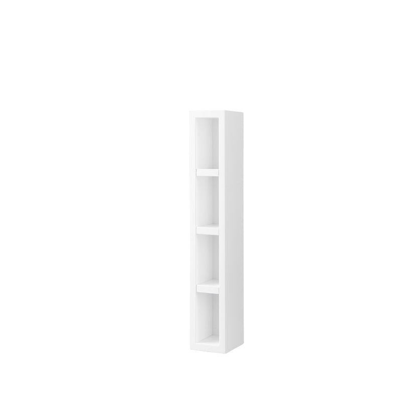 James Martin Milan 12" Storage Cabinet Small Glossy White 803-SC424-GW