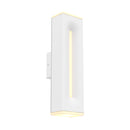 Dals Lighting 16" Rectangular Cct Dual Light Wall Sconce LWJ16-CC-WH