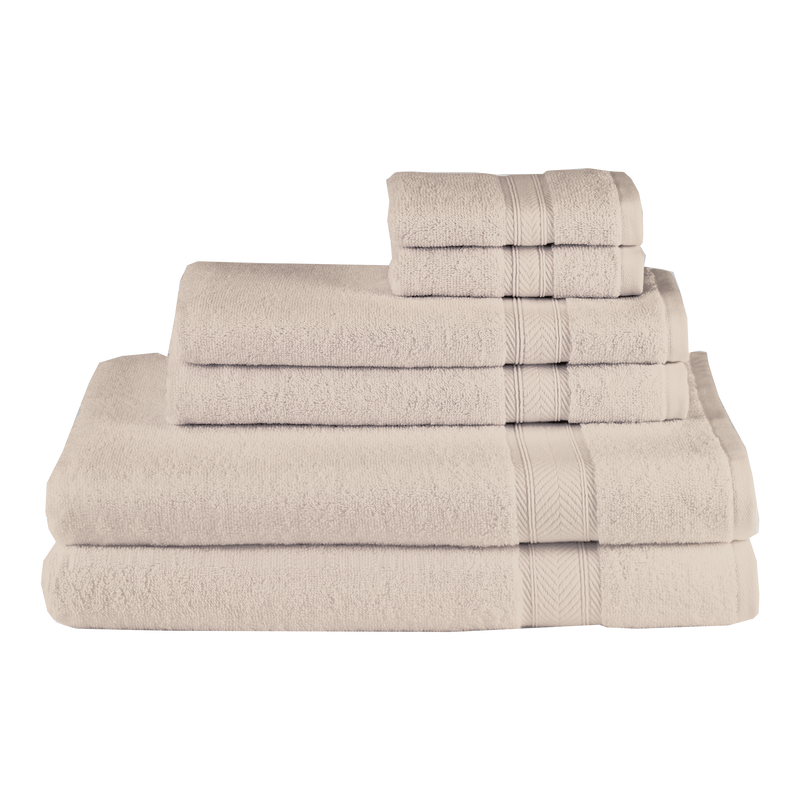 Avanti Towels 6 Piece Sand Solid Towel Set Avanti Splendor 6 Piece Towel Set 060756 SAN