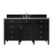 James Martin Brittany 60" Single Vanity Black Onyx with 3 cm Eternal Serena Quartz Top 650-V60S-BKO-3ESR