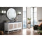 James Martin Athens 60" Single Vanity Cabinet Glossy White with 3 cm Charcoal Soapstone Quartz Top E645-V60S-GW-3CSP