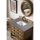 James Martin Malibu 36" Single Vanity Cabinet Honey Alder with 3 cm Gray Expo Quartz Top 500-V36-HON-3GEX