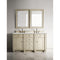 James Martin Bristol 60" Double Vanity Vintage Vanilla with 3 cm Ethereal Noctis Quartz Top 157-V60D-VV-3ENC