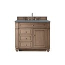 James Martin Bristol 36" Single Vanity Whitewashed Walnut with 3 cm Cala Blue Quartz Top 157-V36-WW-3CBL