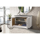 James Martin Athens 36" Single Vanity Cabinet Glossy White with 3 cm Gray Expo Quartz Top E645-V36-GW-3GEX