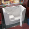 MediTub Wheel Chair Accessible 30" x 60" Right Drain White Soaking Wheelchair Accessible Bathtub