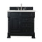 James Martin Brookfield 36" Antique Black Single Vanity with 3 cm Eternal Jasmine Pearl Quartz Top 147-114-5536-3EJP