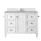 James Martin Copper Cove Encore 48" Single Vanity Bright White with 3 cm Eternal Serena Quartz Top 301-V48-BW-3ESR