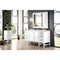 James Martin Addison 60" Single Vanity Cabinet  Glossy White with 3 cm Ethereal Noctis Top E444-V60S-GW-3ENC