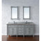 James Martin Brittany 72" Urban Gray Double Vanity with 3 cm Gray Expo Quartz Top 650-V72-UGR-3GEX