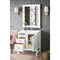 James Martin Addison 30" Single Vanity Cabinet Glossy White with 3 cm Carrara White Top E444-V30-GW-3CAR