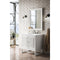 James Martin Athens 30" Single Vanity Cabinet Glossy White with 3 cm Classic White Quartz Top E645-V30-GW-3CLW