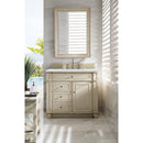 James Martin Bristol 36" Single Vanity Vintage Vanilla with 3 cm Ethereal Noctis Quartz Top 157-V36-VV-3ENC