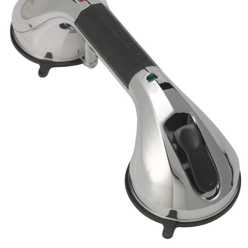 Drive Medical Suction Cup Grab Bar, 12", Chrome and Black