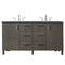 James Martin Metropolitan 60" Double Vanity Silver Oak with 3 cm Charcoal Soapstone Quartz Top 850-V60D-SOK-3CSP