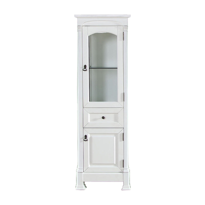 James Martin Brookfield 36" Bright White Single Vanity with 3 cm Ethereal Noctis Quartz Top 147-V36-BW-3ENC