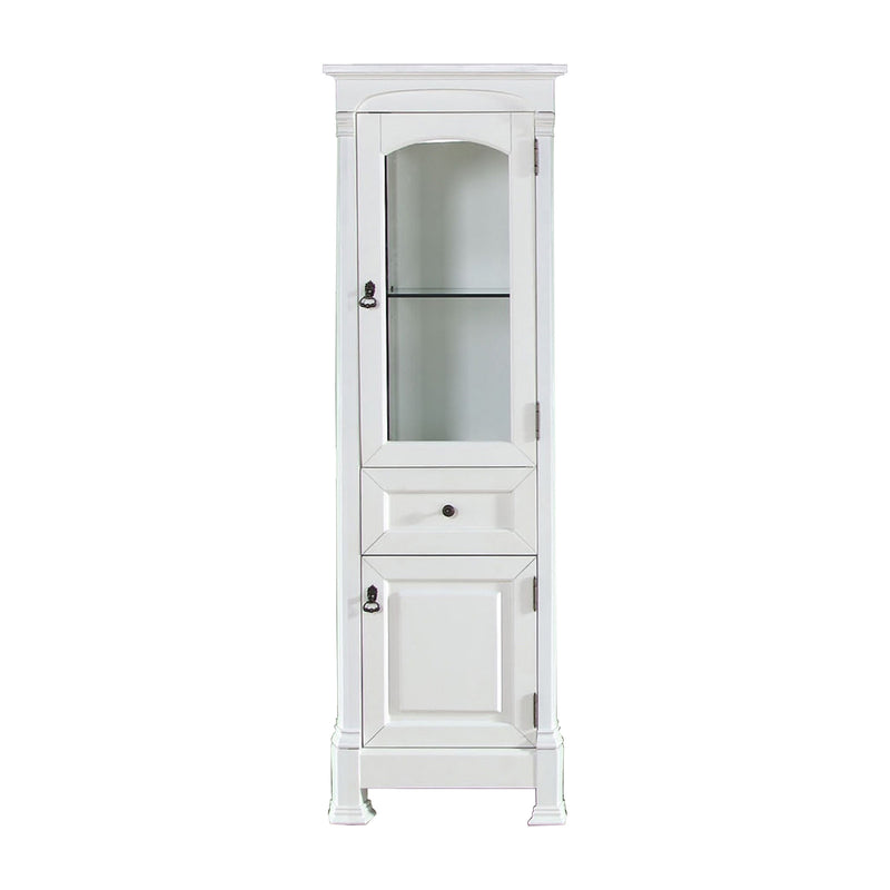 James Martin Brookfield 48" Bright White Single Vanity with 3 cm Eternal Jasmine Pearl Quartz Top 147-V48-BW-3EJP