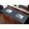 James Martin Brookfield 60" Warm Cherry Double Vanity with 3 cm Charcoal Soapstone Quartz Top 147-114-5681-3CSP