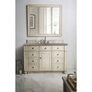 James Martin Bristol 48" Single Vanity Vintage Vanilla with 3 cm Gray Expo Quartz Top 157-V48-VV-3GEX