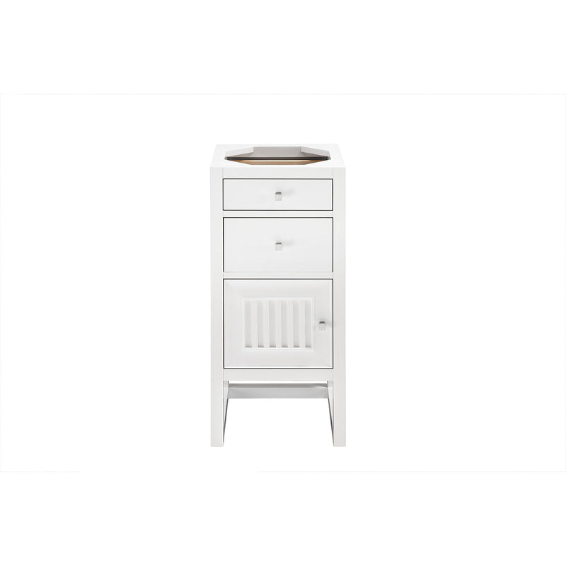 James Martin Athens 48" Single Vanity Cabinet Glossy White with 3 cm Cala Blue Top E645-V48-GW-3CBL
