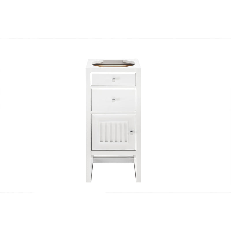 James Martin Athens 30" Single Vanity Cabinet Glossy White with 3 cm Ethereal Noctis Top E645-V30-GW-3ENC