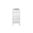 James Martin Athens 36" Single Vanity Cabinet Glossy White with 3 cm Ethereal Noctis Top E645-V36-GW-3ENC