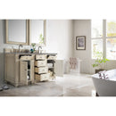 James Martin Bristol 60" Double Vanity Vintage Vanilla with 3 cm Gray Expo Quartz Top 157-V60D-VV-3GEX