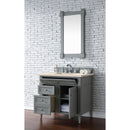 James Martin Brittany 36" Urban Gray Single Vanity with 3 cm Eternal Marfil Quartz Top 650-V36-UGR-3EMR