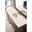 James Martin Addison 60" Single Vanity Cabinet Mid Century Acacia with 3 cm Eternal Marfil Quartz Top E444-V60S-MCA-3EMR