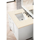 James Martin Addison 36" Single Vanity Cabinet Glossy White with 3 cm Eternal Marfil Top E444-V36-GW-3EMR