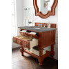 James Martin Castilian 36" Single Vanity Cabinet Aged Cognac with 3 cm Grey Expo Quartz Top 160-V36-ACG-3GEX