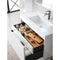 James Martin Milan 35.4" Single Vanity Cabinet Glossy White with Glossy White Composite Top 801V35.4GWGW