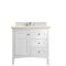 James Martin Palisades 36" Single Vanity Bright White with 3 cm Eternal Marfil Quartz Top 527-V36-BW-3EMR