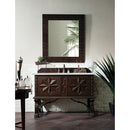 James Martin Balmoral 48" Single Vanity Cabinet Antique Walnut with 3 cm Ethereal Noctis Quartz Top 150-V48-ANW-3ENC