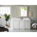 James Martin Bristol 60" Single Vanity Bright White with 3 cm Eternal Marfil Quartz Top 157-V60S-BW-3EMR