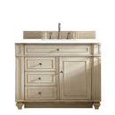 James Martin Bristol 36" Single Vanity Vintage Vanilla with 3 cm Classic White Quartz Top 157-V36-VV-3CLW