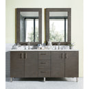 James Martin Metropolitan 72" Double Vanity Silver Oak with 3 cm Ethereal Noctis Quartz Top 850-V72-SOK-3ENC