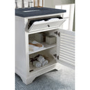 James Martin Savannah 26" Single Vanity Cabinet Bright White with 3 cm Charcoal Soapstone Quartz Top 238-104-V26-BW-3CSP