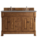 James Martin Brookfield 72" Country Oak Double Vanity with 3 cm Grey Expo Quartz Top 147-114-5771-3GEX