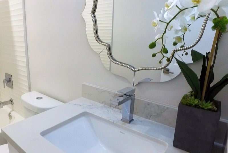 ALFI EAGO White Ceramic 22"x15" Undermount Rectangular Bathroom Sink BC227