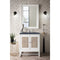 James Martin Athens 30" Single Vanity Cabinet Glossy White with 3 cm Charcoal Soapstone Quartz Top E645-V30-GW-3CSP