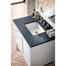 James Martin Addison 36" Single Vanity Cabinet Glossy White with 3 cm Charcoal Soapstone Quartz Top E444-V36-GW-3CSP