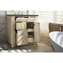 James Martin Bristol 30" Single Vanity Vintage Vanilla with 3 cm Charcoal Soapstone Quartz Top 157-V30-VV-3CSP